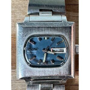 Vintage Seiko Hi Beat Automatic Ladies Silver Watch Japan Square Stainless